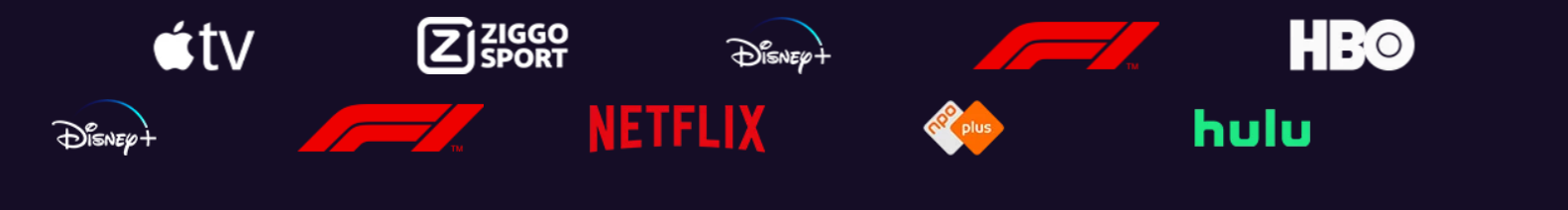 Logos de plateformes et services de streaming populaires